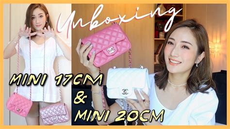 【開箱】Chanel幾個經典可愛款式．mini sqaure 17cm vs mini cf 